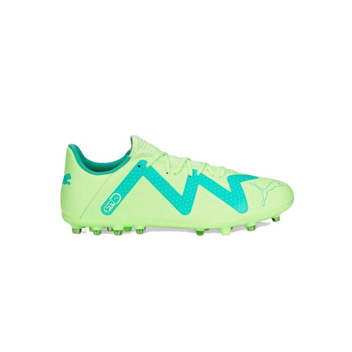 Childrens Football Boots Puma Future Play Mg Lime green
