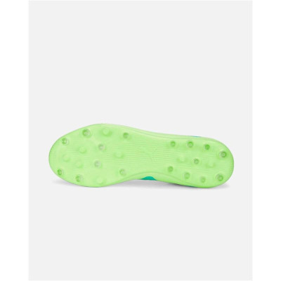 Childrens Football Boots Puma Future Play Mg Lime green