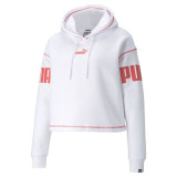 Women’s Hoodie Puma Puma Power Hoodie Fl W White