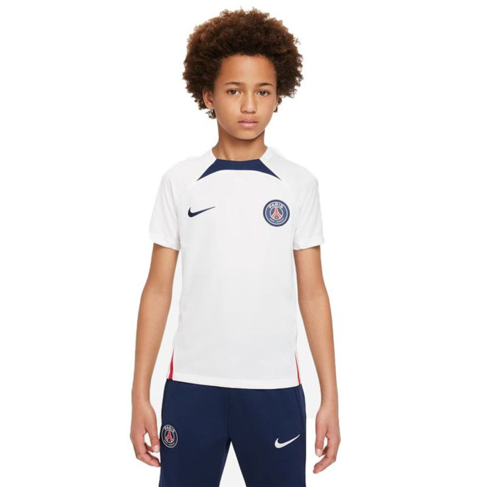 Children's Short Sleeved Football Shirt Nike París Saint-Germain Strike White