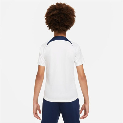 Children's Short Sleeved Football Shirt Nike París Saint-Germain Strike White
