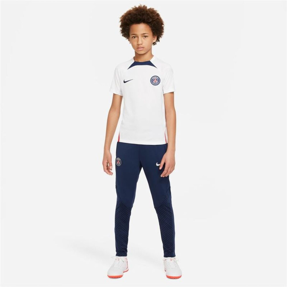 Children's Short Sleeved Football Shirt Nike París Saint-Germain Strike White
