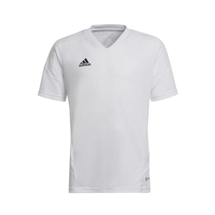 Children's Short Sleeved Football Shirt Adidas Con22 Y White