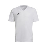 Children's Short Sleeved Football Shirt Adidas Con22 Y White