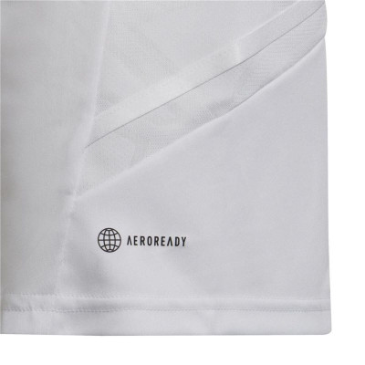 Children's Short Sleeved Football Shirt Adidas Con22 Y White