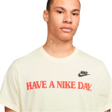 Men’s Short Sleeve T-Shirt Nike Have A Nice Day Beige