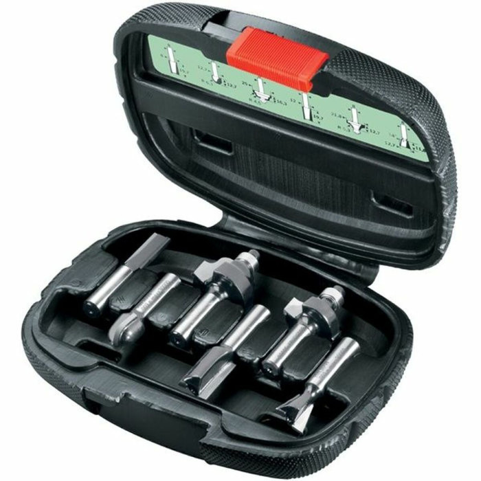 Multipurpose router bit set BOSCH 8 mm 6 Pieces