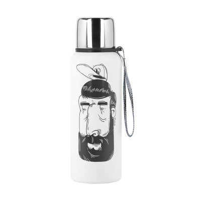 Water bottle Picture ACC121-A White Natural Steel