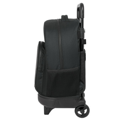 School Rucksack with Wheels Munich Topo Black 33 x 45 x 22 cm