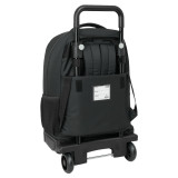 School Rucksack with Wheels Munich Topo Black 33 x 45 x 22 cm