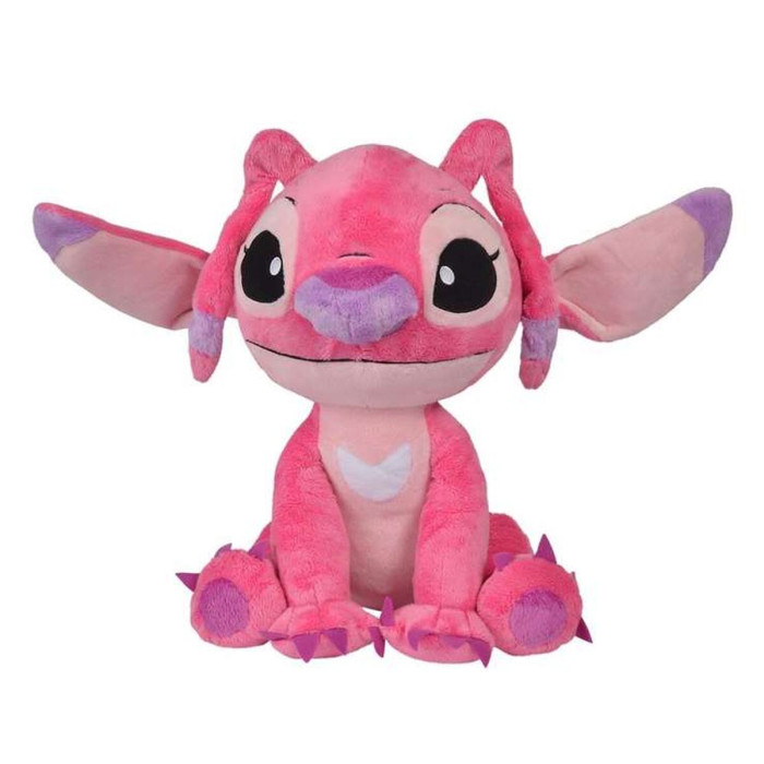 Fluffy toy Stitch Angel Pink Plastic 50 cm