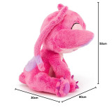 Fluffy toy Stitch Angel Pink Plastic 50 cm