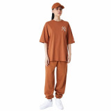 Short-sleeve Sports T-shirt New Era LEAGUE ESSNTLS LC OS TEE NEYYAN 60435552 Brown (L)