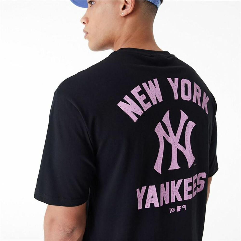 Short-sleeve Sports T-shirt New Era  WORDMARK OS TEE NEYYAN 60435524  Black (M)