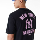 Short-sleeve Sports T-shirt New Era  WORDMARK OS TEE NEYYAN 60435524  Black (M)