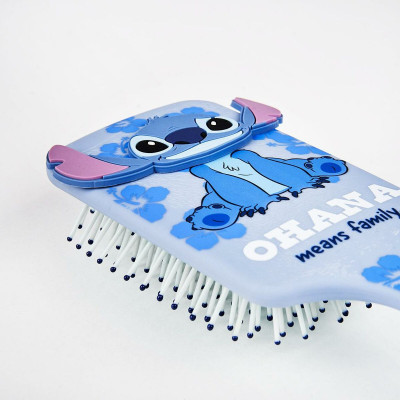 Detangling Hairbrush Stitch Purple Plastic