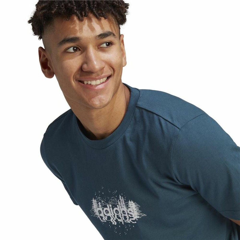 T-shirt Adidas Myst Linear Blue (M)