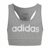 Sports Bra Adidas Essentials Linear Logo Grey