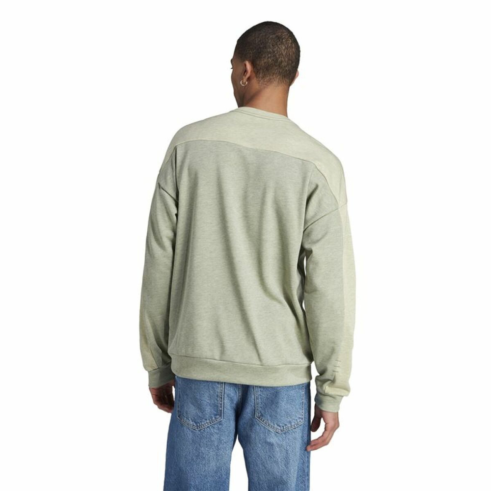 Men’s Sweatshirt without Hood Adidas Mel Crw Beige
