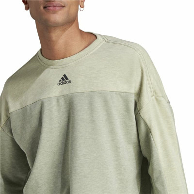 Men’s Sweatshirt without Hood Adidas Mel Crw Beige
