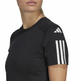 Women’s Short Sleeve T-Shirt Adidas Powerreact Black