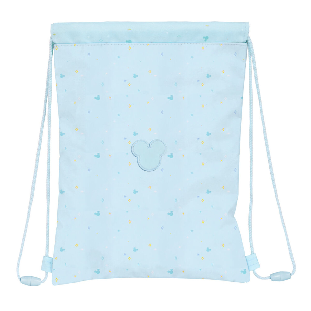 Backpack with Strings Mickey Mouse Baby Light Blue 26 x 34 cm