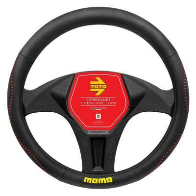 Steering Wheel Cover MOMO MOMLSWC018BRS Black/Red Ø 36 cm