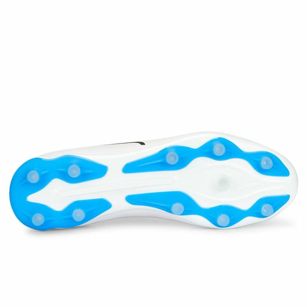 Childrens Football Boots Puma Ultra 5 Match It + Mid White