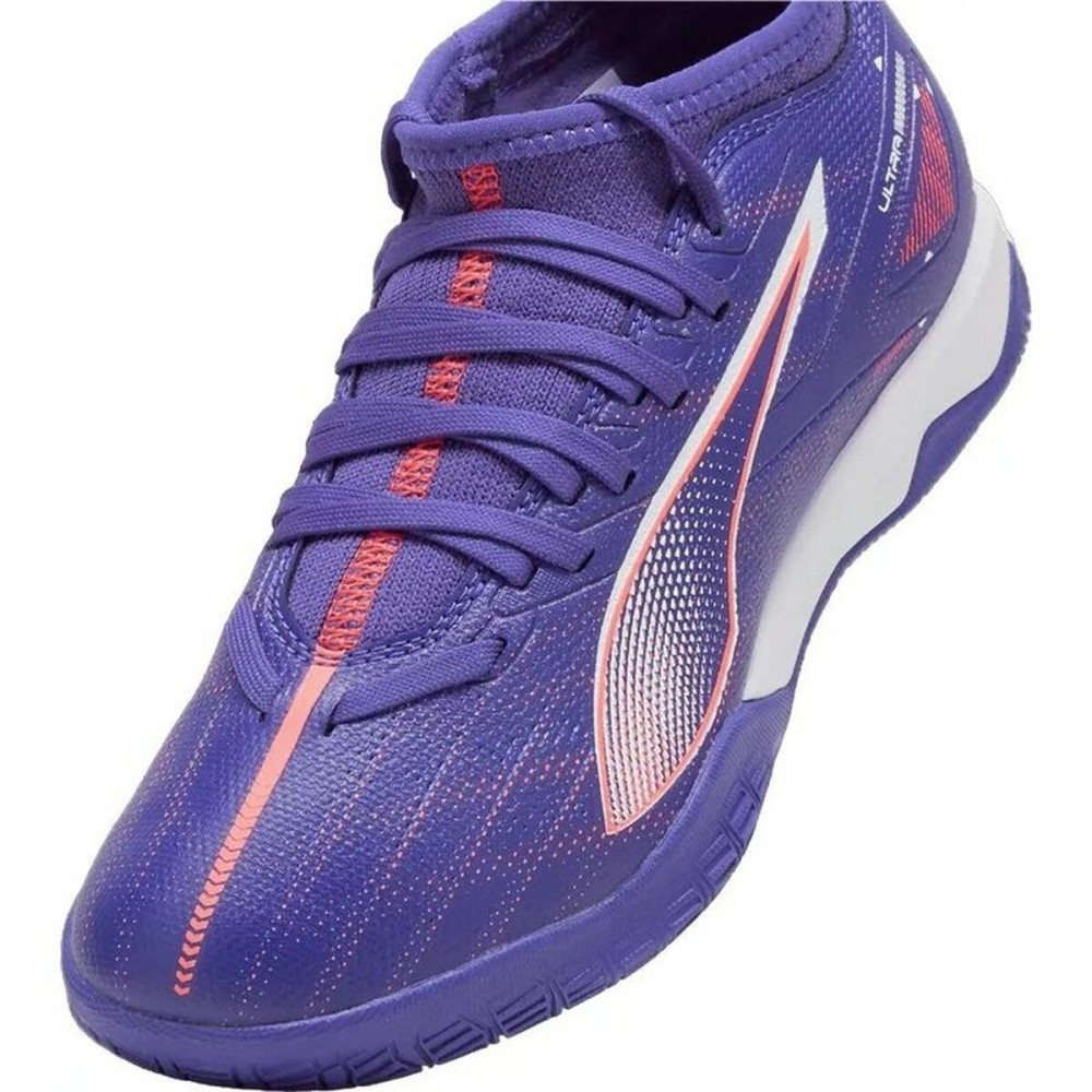 Childrens Football Boots Puma Ultra 5 Match It + Mid White