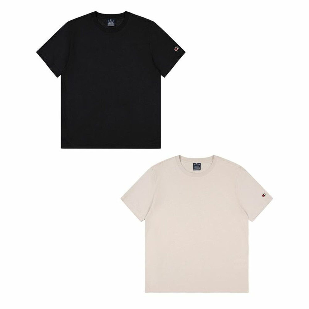 Men’s Short Sleeve T-Shirt Champion Black 2 Units