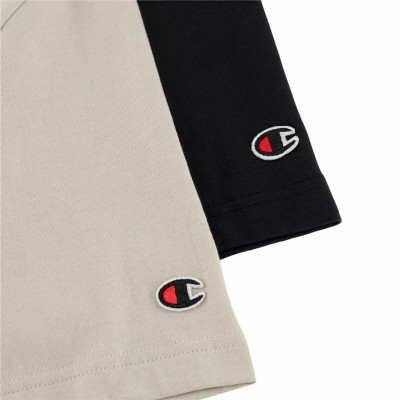 Men’s Short Sleeve T-Shirt Champion Black 2 Units