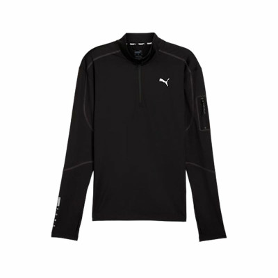 Men’s Sweatshirt without Hood Puma Flex 1/4 Zip Black