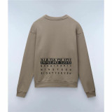 Men’s Sweatshirt without Hood Napapijri B-Premium C Beige Brindle 2