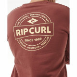 Men’s Sweatshirt without Hood Rip Curl Stapler Crew Brown
