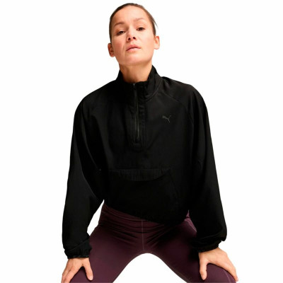 Women’s Sweatshirt without Hood Puma Hypernatural Woven 1/2 Zip