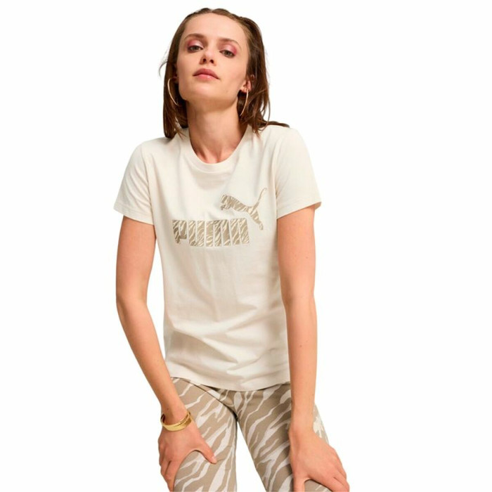 Women’s Short Sleeve T-Shirt Puma Essentials + Animal