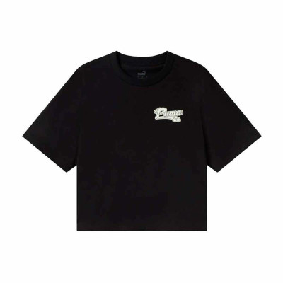 Women’s Short Sleeve T-Shirt Puma Black