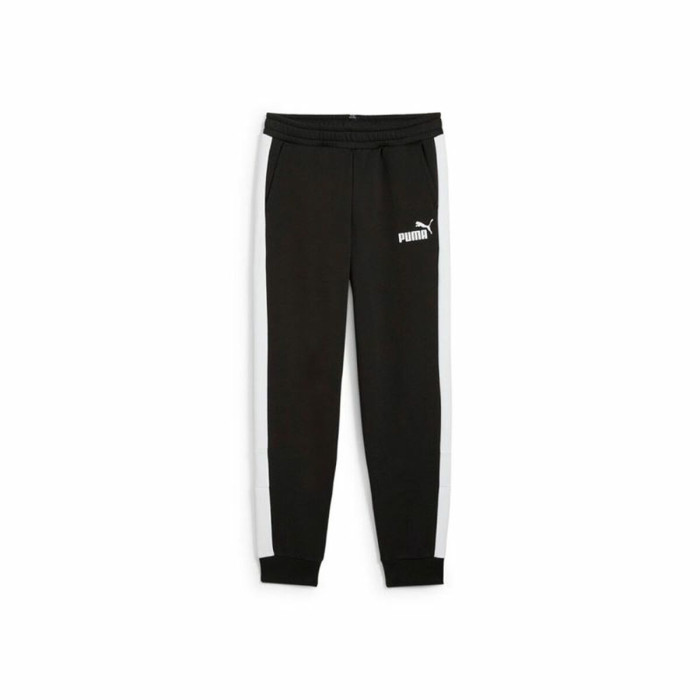 Children's Tracksuit Bottoms Puma Ess Block Black