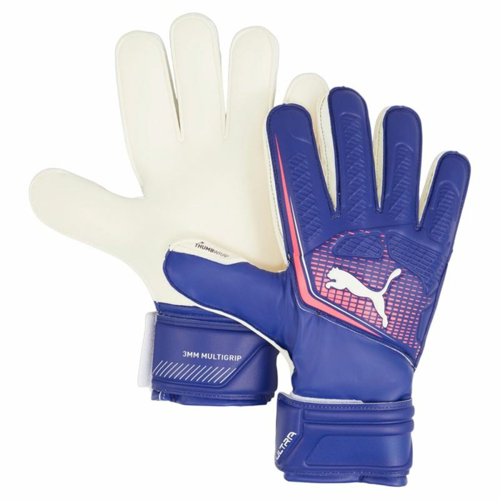 Goalkeeper Gloves Puma Ultra Match Protect Rc Blue Multicolour Adults