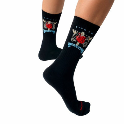Sports Socks Jimmy Lion Athletic Frida Heart Black
