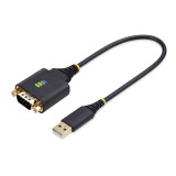 USB Cable Startech 1P1FFC-USB-SERIAL Black 30 cm