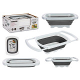 Strainer Kinvara White Grey polypropylene TPR 60 x 26 x 12 cm 39,5 x 4,5 x 26 cm (6 Units)