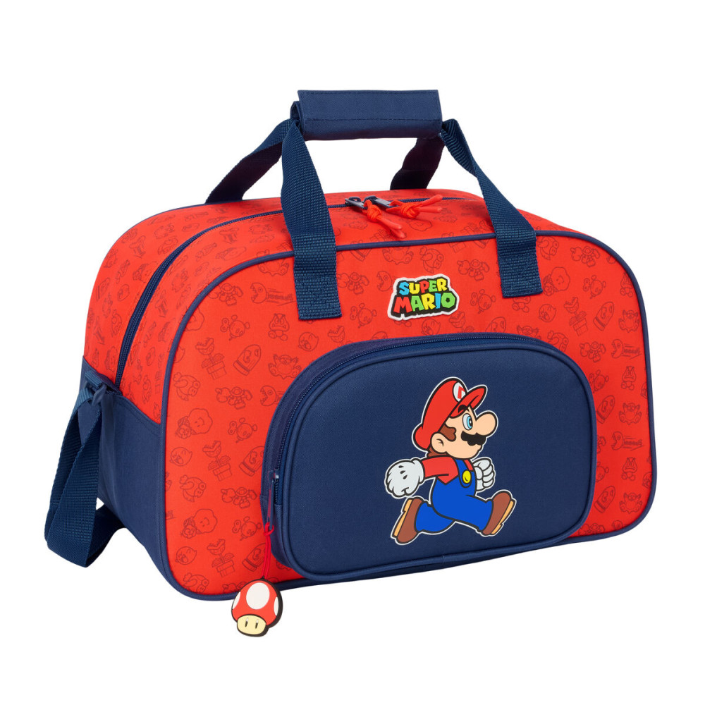 Sports bag Super Mario Trick Red Dark blue 40 x 24 x 23 cm