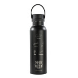 Thermal Bottle F.C. Barcelona Black Black Silicone Stainless steel