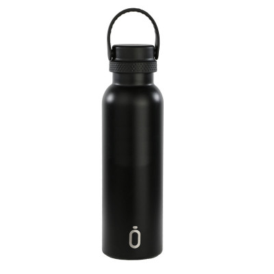 Thermal Bottle F.C. Barcelona Black Black Silicone Stainless steel