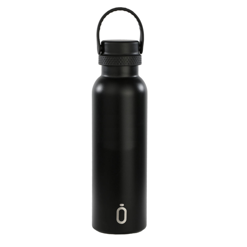 Thermal Bottle F.C. Barcelona Black Black Silicone Stainless steel
