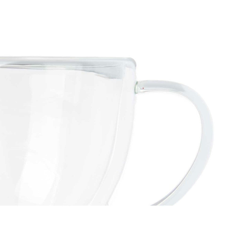 Tea and coffee cup Vivalto Transparent Borosilicate Glass 140 ml (6 Units)