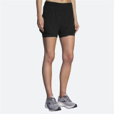 Sports Shorts for Women Brooks Chaser 5" 2-in-1 Black