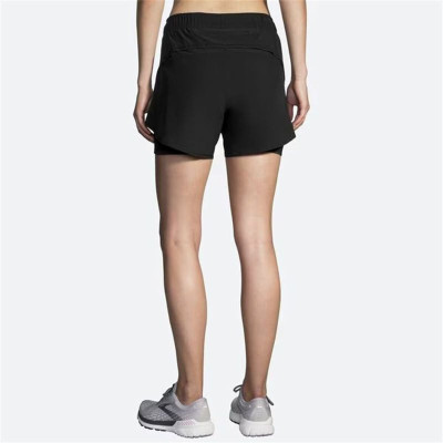 Sports Shorts for Women Brooks Chaser 5" 2-in-1 Black