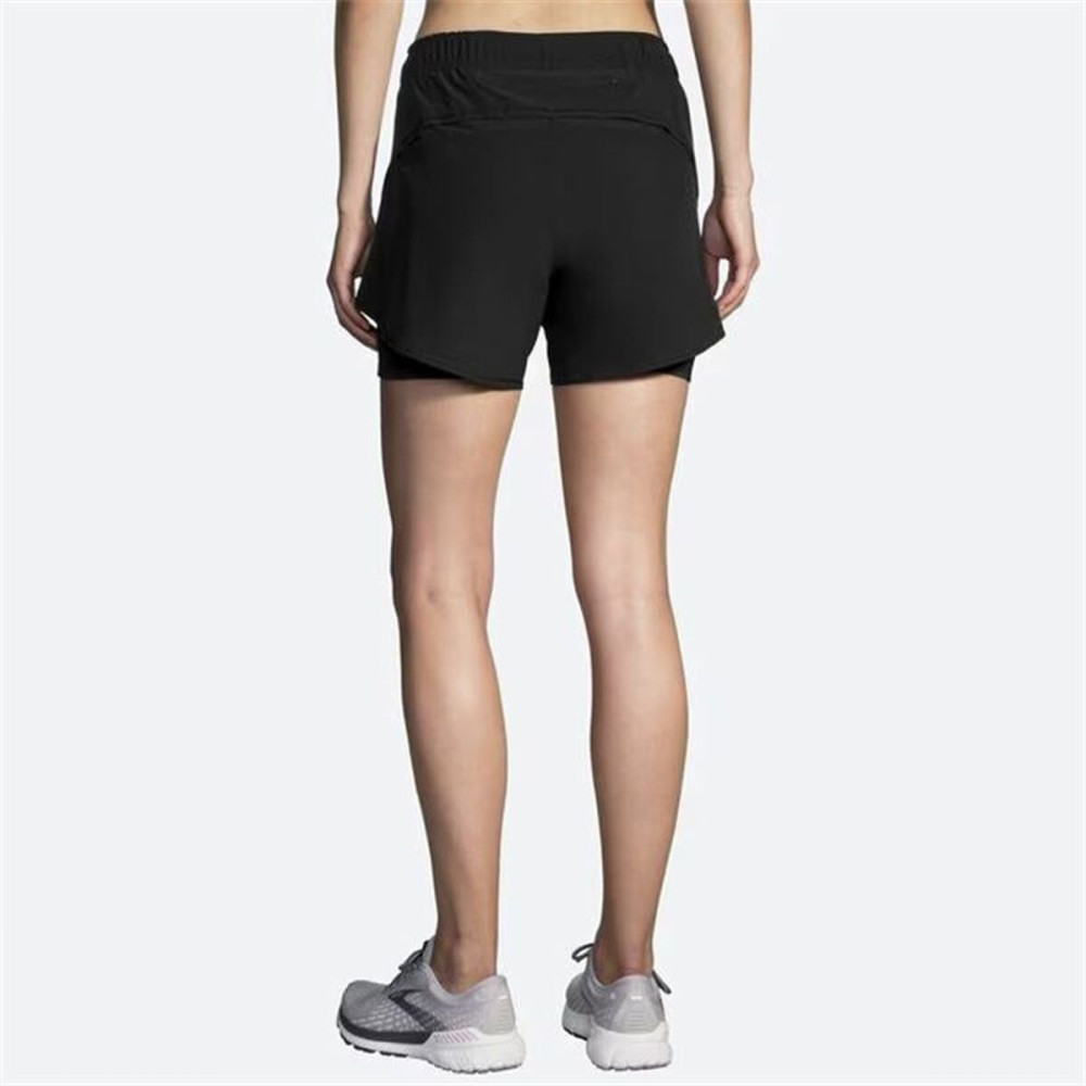 Sports Shorts for Women Brooks Chaser 5" 2-in-1 Black